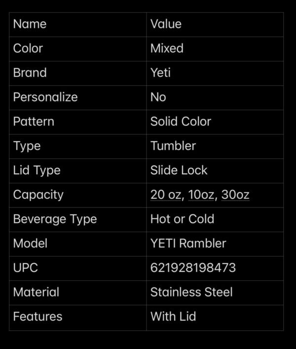 YETI Rambler Tumbler